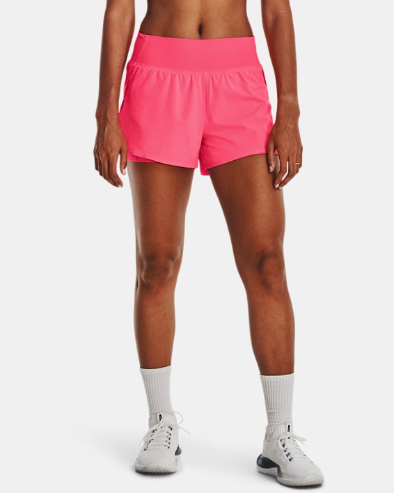Women's UA Flex Woven 2-in-1 Shorts, Pink, pdpMainDesktop image number 1